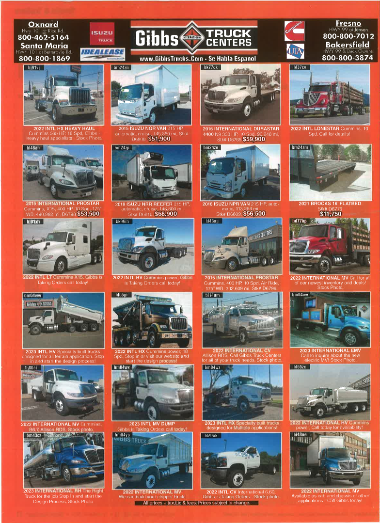 Current Truck Paper Ad